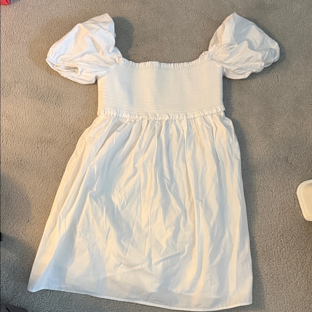 Sunday Best White Smocked Dress